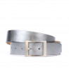 Ceinture femme 02m argentée