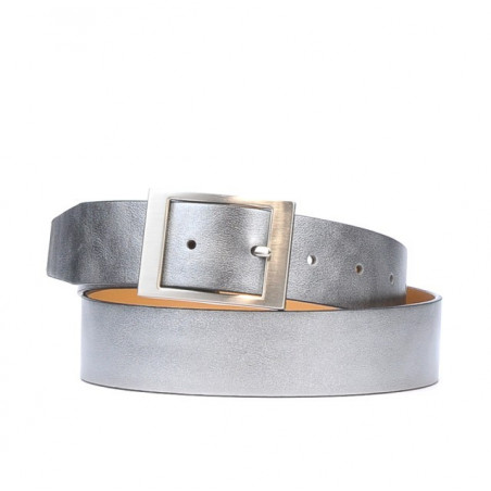 Ceinture femme 02m argentée