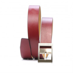 Ceinture femme 02m bordeaux