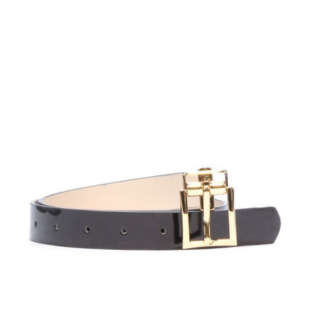 Ceinture femme 02m bicolore cs vernis bordeaux+beige
