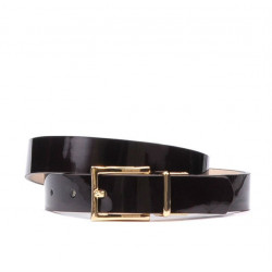 Ceinture femme 02m bicolore cs vernis bordeaux+beige