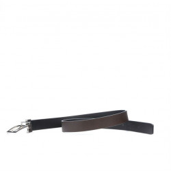 Ceinture femme 02m bicolore noir+café