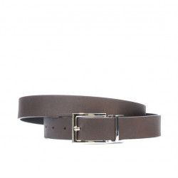 Ceinture femme 02m bicolore noir+café