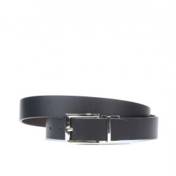 Ceinture femme 02m bicolore noir+café
