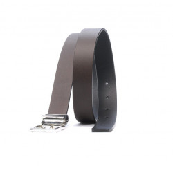 Ceinture femme 02m bicolore noir+café