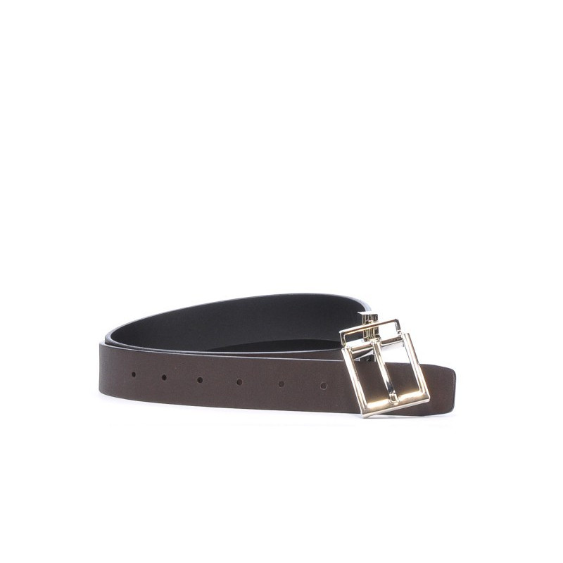 Ceinture femme 02m bicolore noir+café