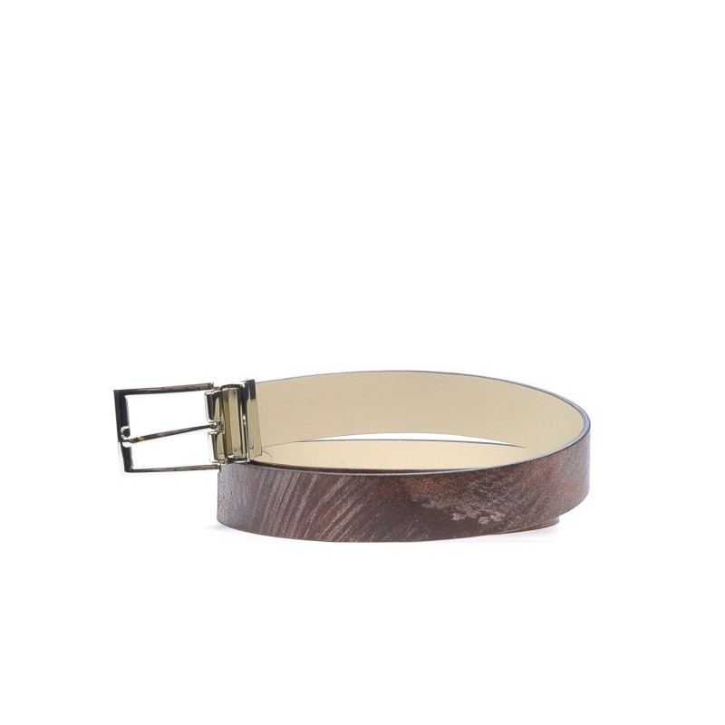 Ceinture femme 02m bicolore cs marron+beige