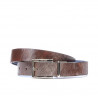Ceinture femme 02m bicolore cs en marron+bleu