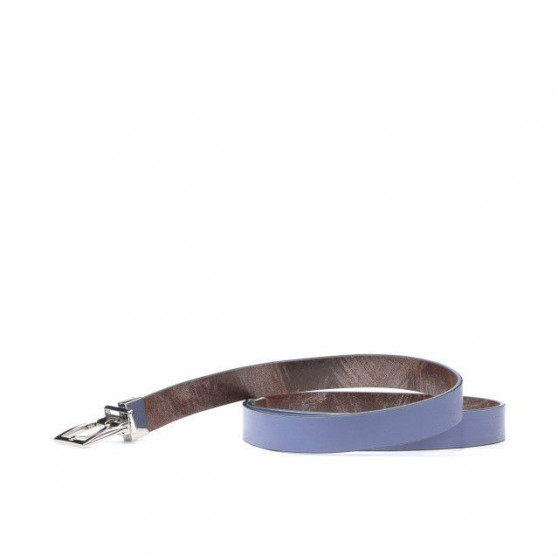 Ceinture femme 02m bicolore cs en marron+bleu