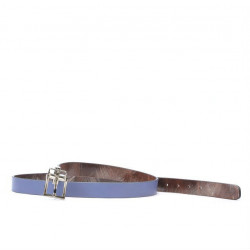 Ceinture femme 02m bicolore cs en marron+bleu