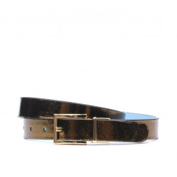 Ceinture femme 02m bicolore cuivre+bleu