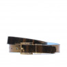 Ceinture femme 02m bicolore cuivre+bleu