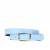 Ceinture femme 02m bicolore cuivre+bleu