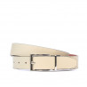 Ceinture femme 02m bicolore cs marron+beige