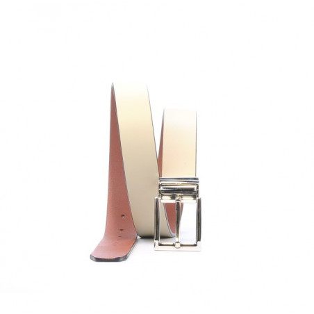 Ceinture femme 02m bicolore cs marron+beige