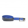 Ceinture femme 02m bicolore cs croco indigo+bleu