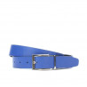 Ceinture femme 02m bicolore cs croco indigo+bleu