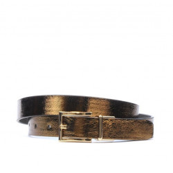 Ceinture femme 02m bicolore cs cuivré+argenté