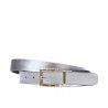 Ceinture femme 02m bicolore cs cuivré+argenté