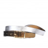 Ceinture femme 02m bicolore cs cuivré+argenté