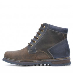 Bottes hommes 497 tuxon café+indigo