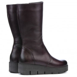 Bottes femme 3315 à bordeau