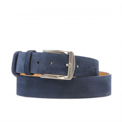 Ceinture hommes / femmes 01b bleu velours