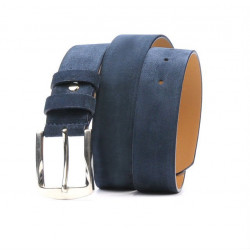 Ceinture hommes / femmes 01b bleu velours