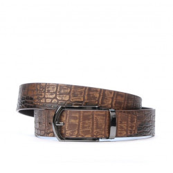 Ceinture hommes 12b croco marron