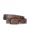 Ceinture hommes 12b croco marron