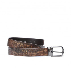 Ceinture hommes 12b croco marron