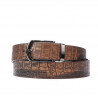 Ceinture hommes 12b croco marron