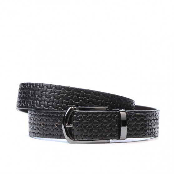 Ceinture homme 12b noir pressé Ceinture homme 12b noir pressé