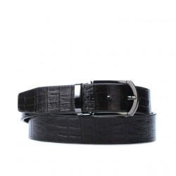 Ceinture hommes 12b croco marron 01