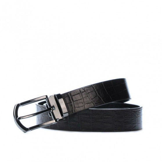 Ceinture hommes 12b croco marron 01 Ceinture hommes 12b croco marron 01