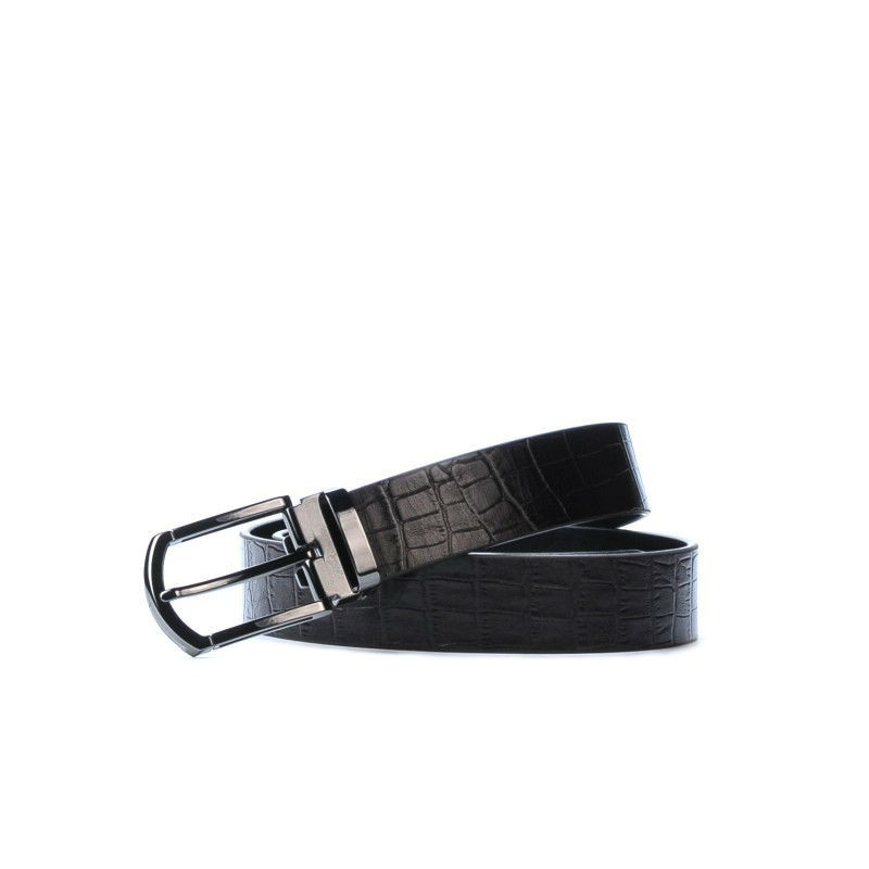 Ceinture hommes 12b croco marron 01