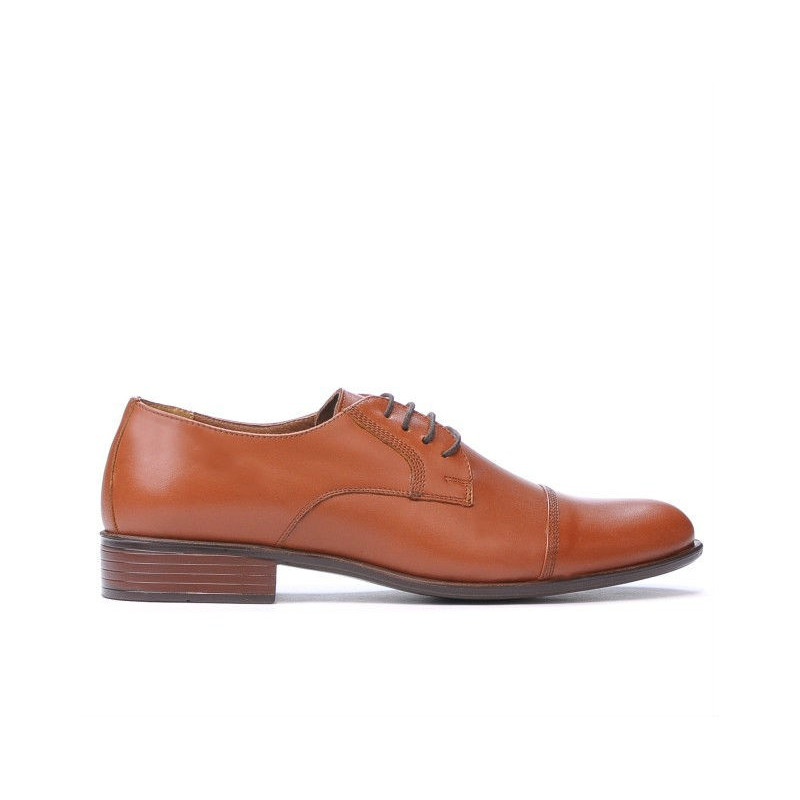 Chaussures élégantes hommes 838 marron cognac