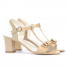 Sandales femme 1257 vernis beige