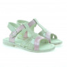 Sandales bébé 18c vernis beige+rose