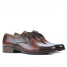 Chaussures élégantes hommes 837 en marron foncé