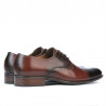 Chaussures élégantes hommes 837 en marron foncé