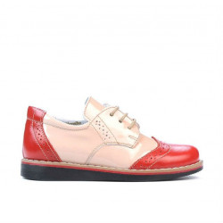 Chaussures enfants petits 60c vernis rouge+beige