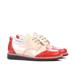 Chaussures enfants petits 60c vernis rouge+beige