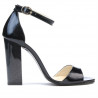 Sandales femme 1259 laqué indigo nacré