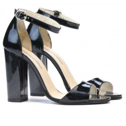 Sandales femme 1259 laqué indigo nacré