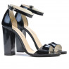 Sandales femme 1259 laqué indigo nacré