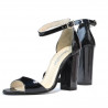 Sandales femme 1259 laqué indigo nacré