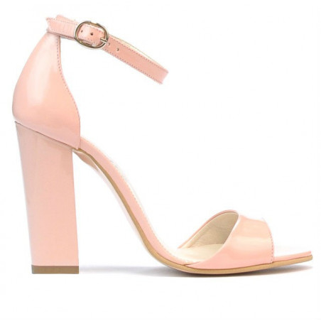 Sandales femme 1259 vernis rose clair
