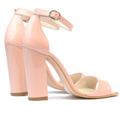 Sandales femme 1259 vernis rose clair