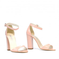 Sandales femme 1259 vernis rose clair